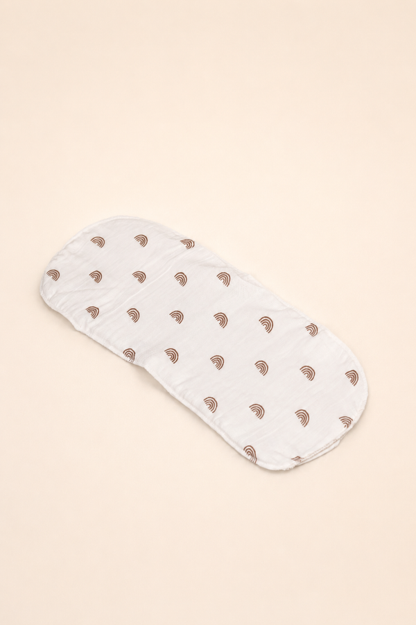 Burp Cloth, muslin, handcrafted in Kerala – front view