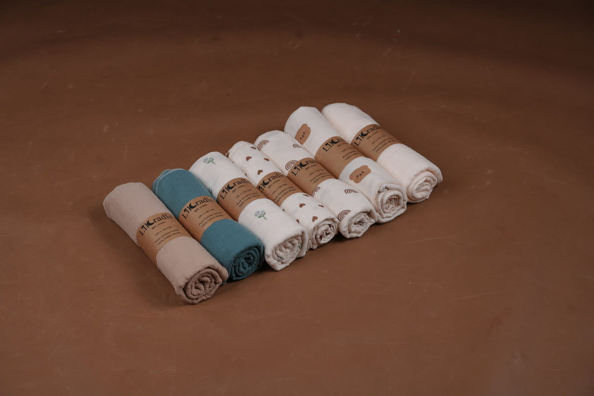 Muslin Swaddle Blanket - full color range