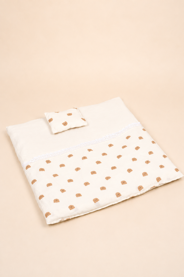 Folding Bed, muslin, handcrafted in Kerala